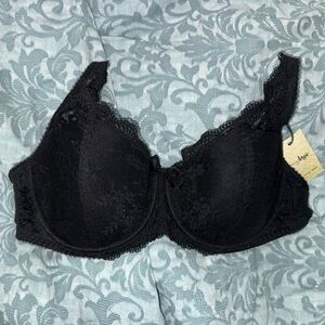 Pour Moi Black Lace Underwire Bra - Women Intimates